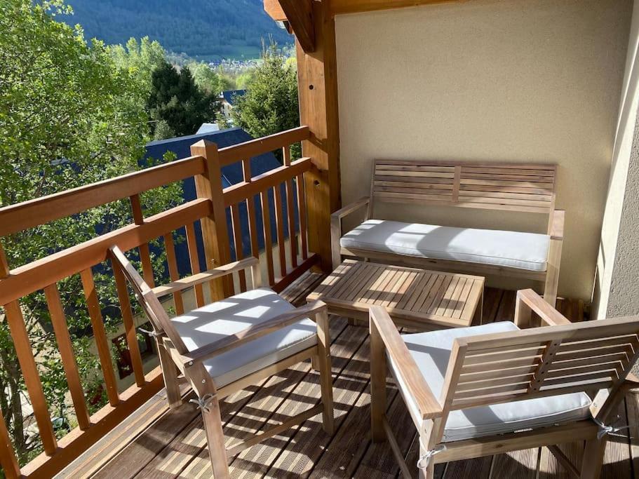 Charmant T4 Duplex Vue Montagne Луданвьель Экстерьер фото